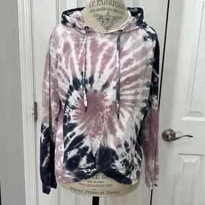 C&C California Tie Dye Hoodie Sweatshirt Large EUC